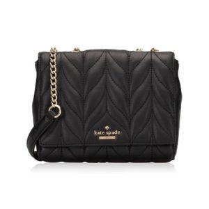 Kate Spade mini evelyn briar lane quilted black